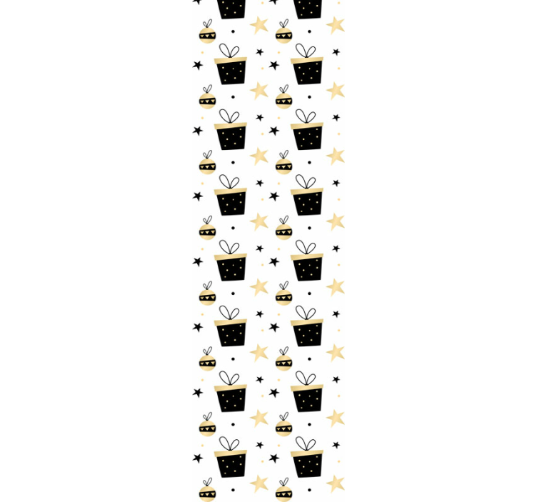 Elegant gift box pattern Wallpaper - TenStickers