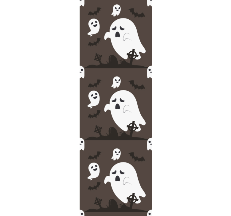 little ghost brown Wallpaper - TenStickers