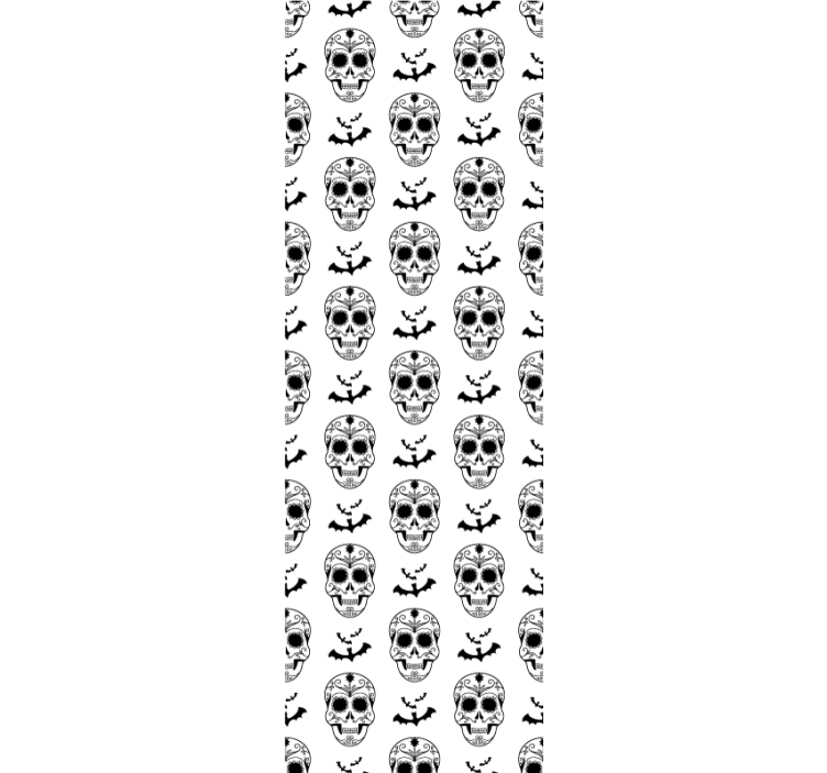 Skeleton patterned Wallpaper - TenStickers