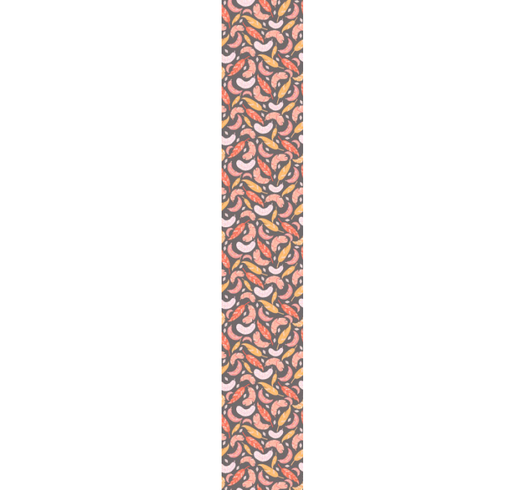 Gray background with feathers dining wallpaper - TenStickers