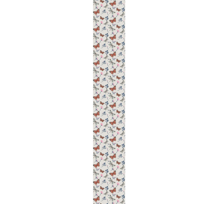 Winged insect pattern butterfly wallpaper - TenStickers