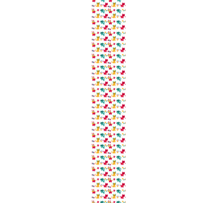 Colored original pattern cat wallpaper - TenStickers