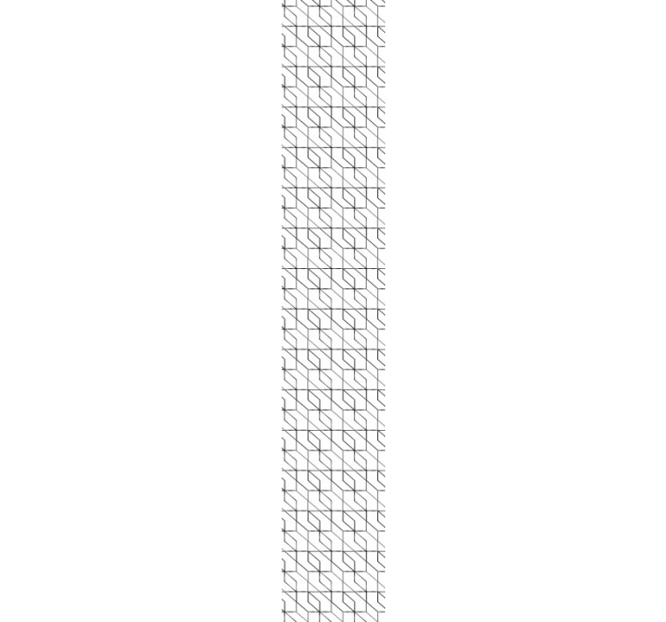 Stylish line arrangement living room wallpaper - TenStickers