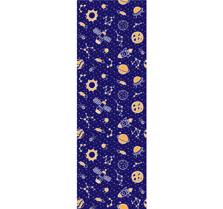 Space Elements Pattern star wallpaper - TenStickers