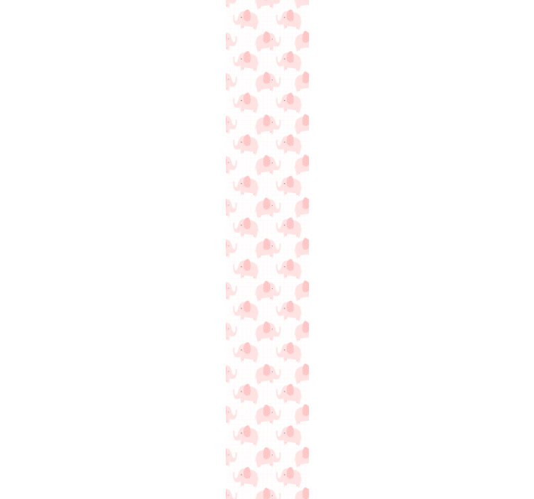 cute pink elephants Childrens Wallpaper - TenStickers