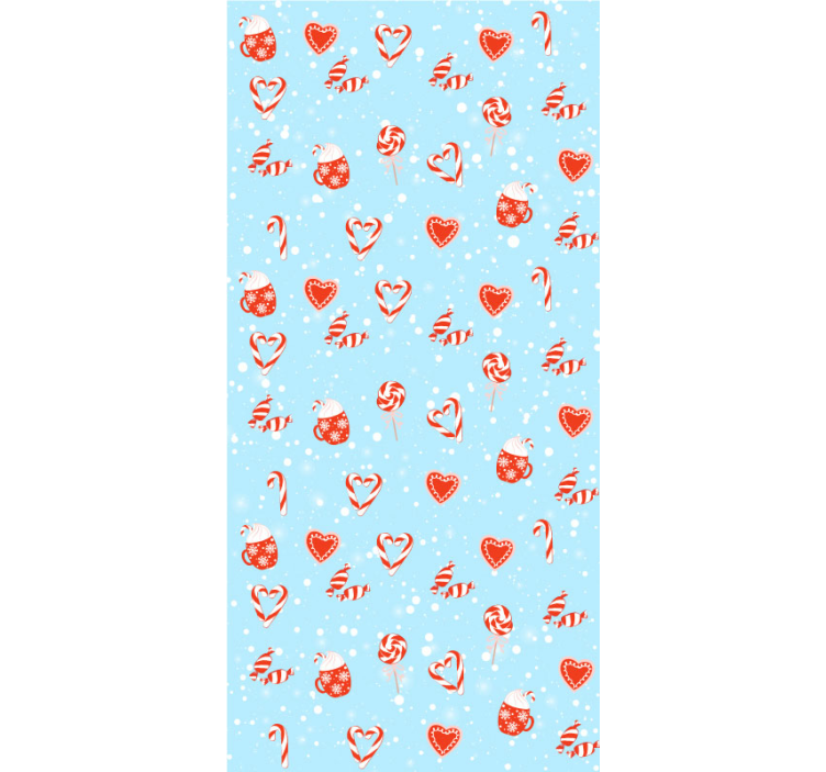 Festive Sweet Treats christmas wallpaper - TenStickers