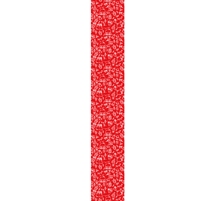 Floral Red Pattern nature wallpaper - TenStickers