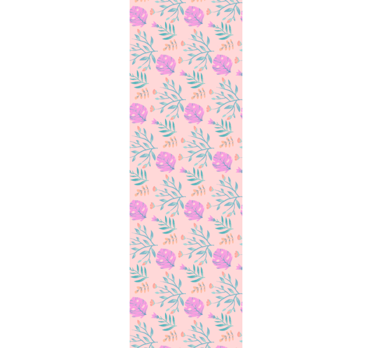 Floral Botanic Pattern flower wallpaper - TenStickers