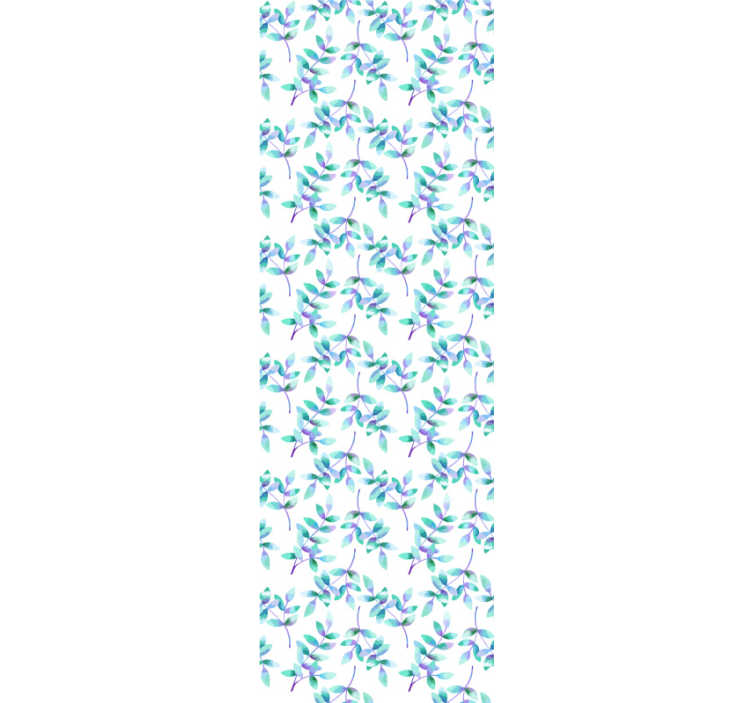 Botanical green design leaf wallpaper - TenStickers