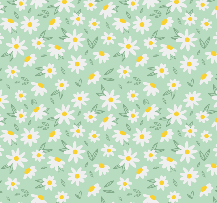 Spring Blossom Pattern flower wallpaper - TenStickers