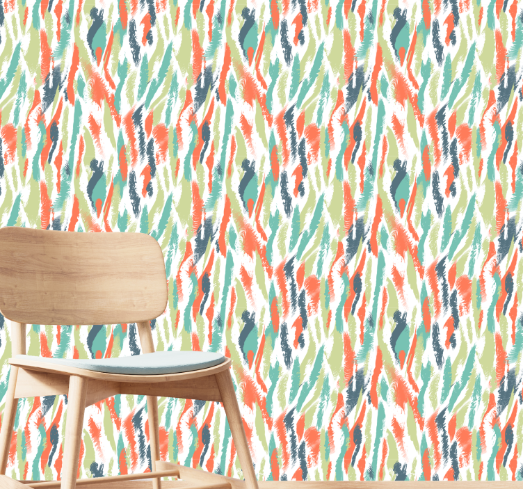 Abstract Ikat Pattern abstract wallpaper - TenStickers
