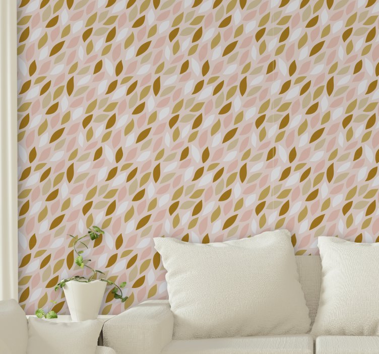 Autumn Leaf Pattern folliage wallpaper - TenStickers