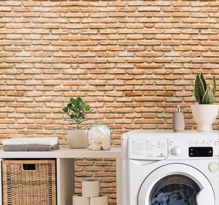 Beige textured pattern stone wallpaper - TenStickers