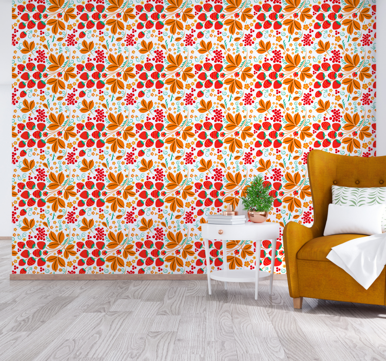 Bright Floral Arrangement flower wallpaper - TenStickers