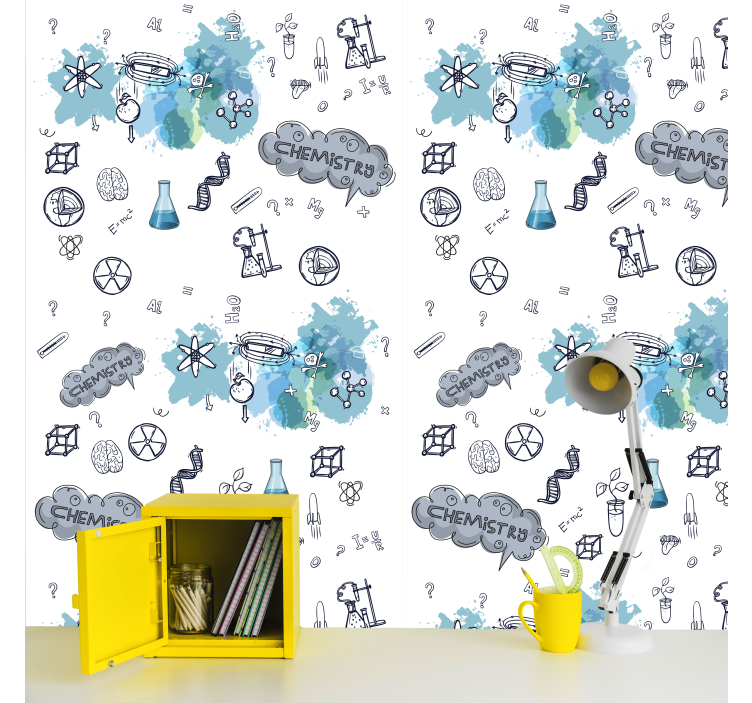 Chemistry Teen Bedroom Wallpaper - TenStickers