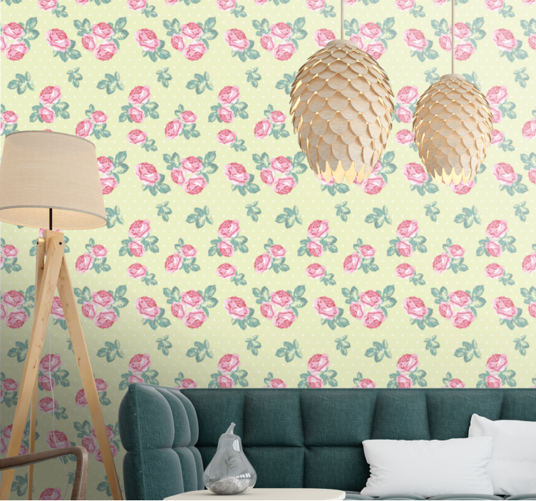 Classic Floral Design flower wallpaper - TenStickers