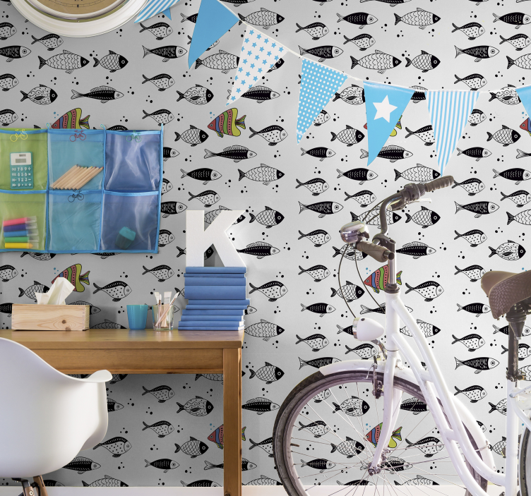 Counter flow Animal Wallpaper - TenStickers