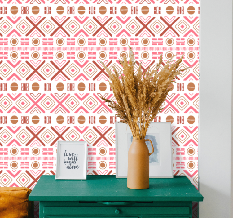 Decorative Geometric Patterns floral ornament wallpaper - TenStickers