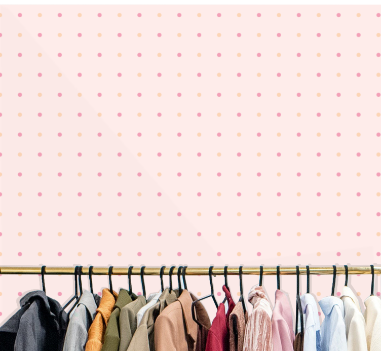 Delicate Dot Pattern polka dots wallpaper - TenStickers