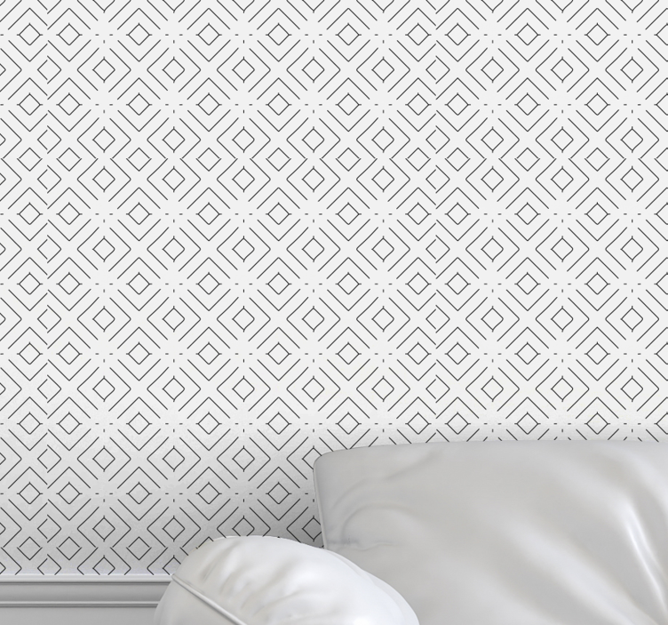 Diamond Tessellation geometric wallpaper - TenStickers