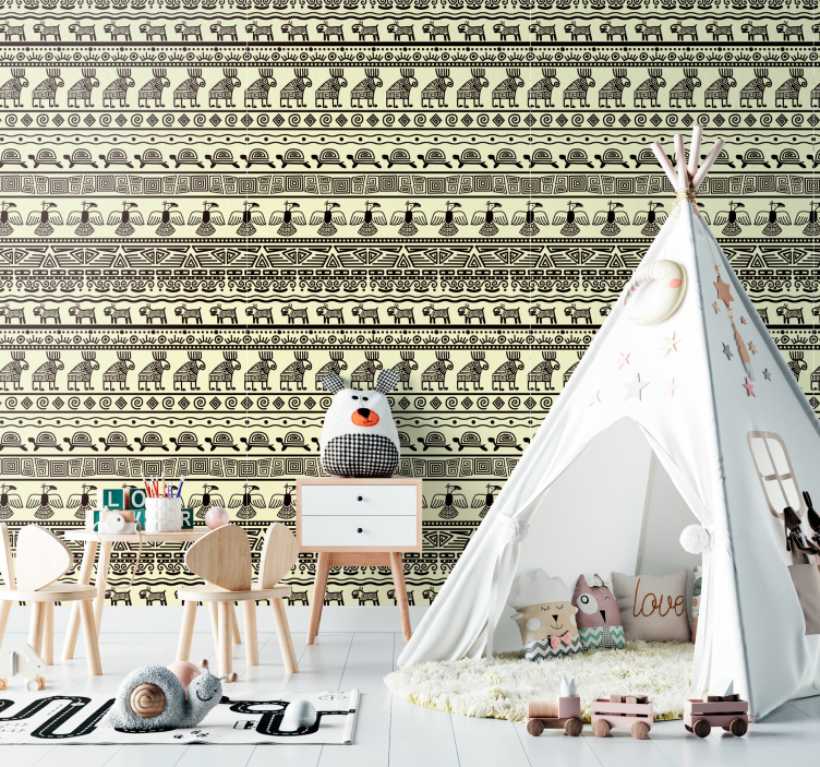 Egyptian Animal Motifs animal wallpaper - TenStickers