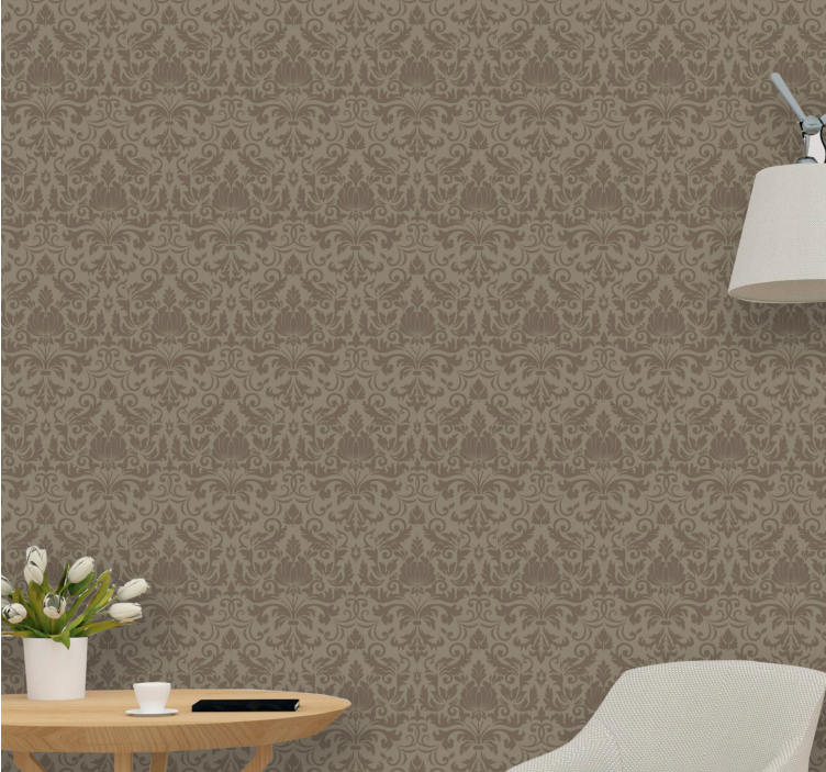 Elegant Floral Details baroque wallpaper - TenStickers