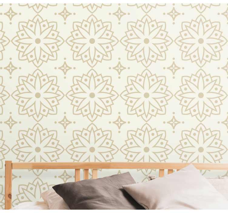 Floral Ornament Pattern floral ornament wallpaper - TenStickers