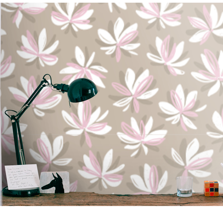 Floral Pattern Display floral ornament wallpaper - TenStickers