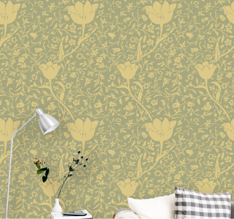 Flowering Tulip Blossom flower wallpaper - TenStickers