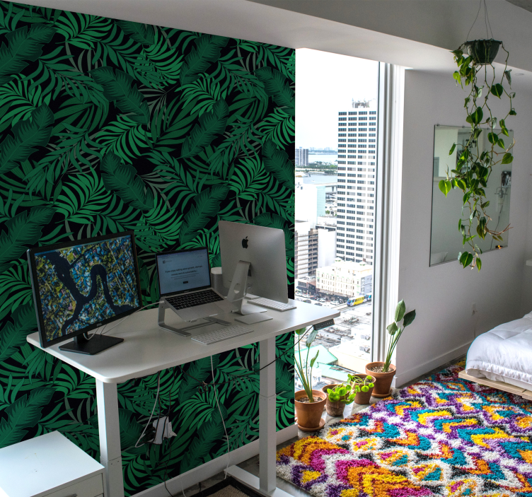 Forest Wallpaper Keys in the jungle - TenStickers