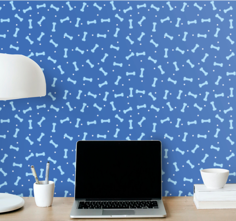 Geometric Bone Motif dogs wallpaper - TenStickers