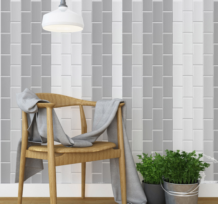 Geometric Elegance tile wallpaper - TenStickers