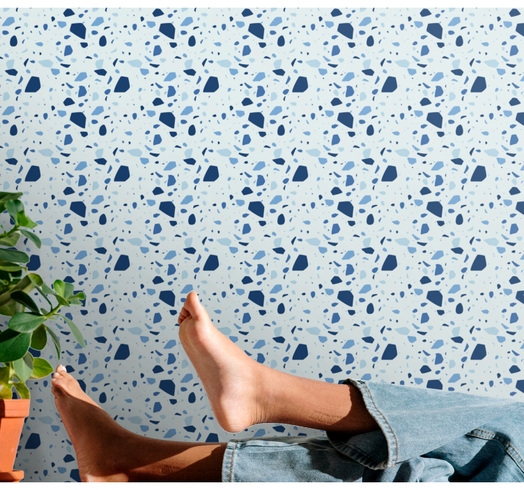 Geometric Speckled geometric wallpaper - TenStickers