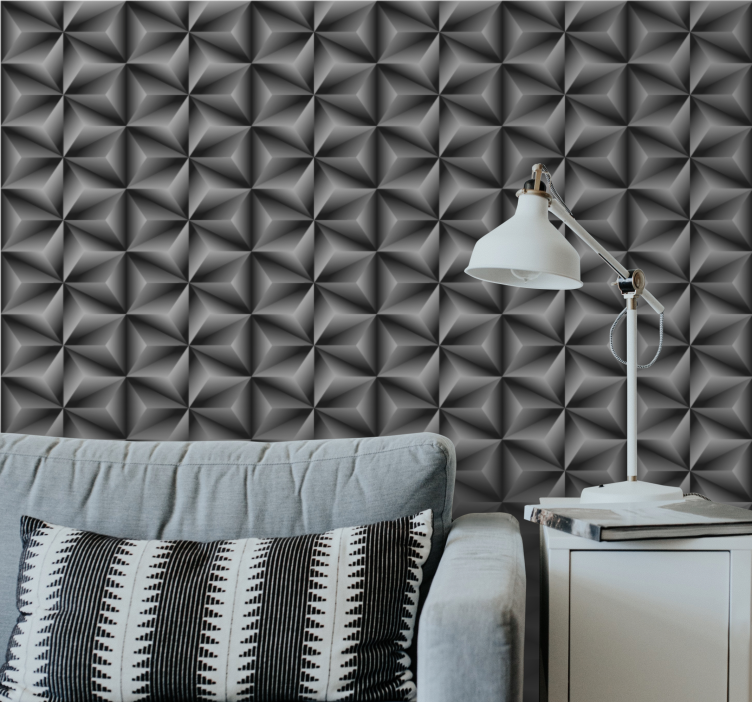 Geometric Texture Pattern industrial wallpaper - TenStickers