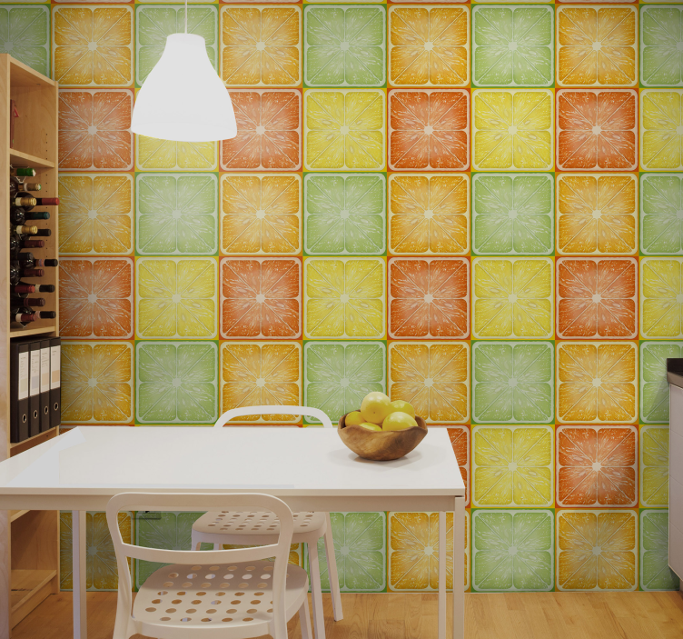 Geometric Tile Design tile wallpaper - TenStickers