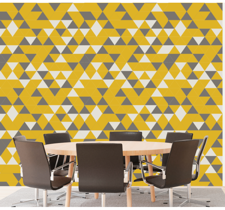 Geometric Triangle Ensemble geometric wallpaper - TenStickers