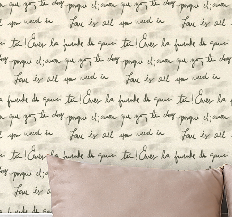 Handwritten Love Quotes letter wallpaper - TenStickers