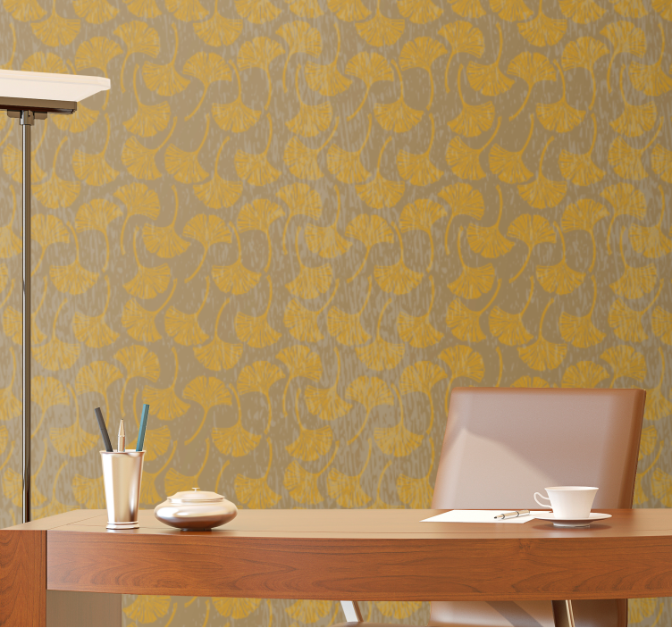 Intricate Flower Motifs floral ornament wallpaper - TenStickers