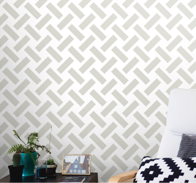 Lattice Effect texture pattern wallpaper - TenStickers