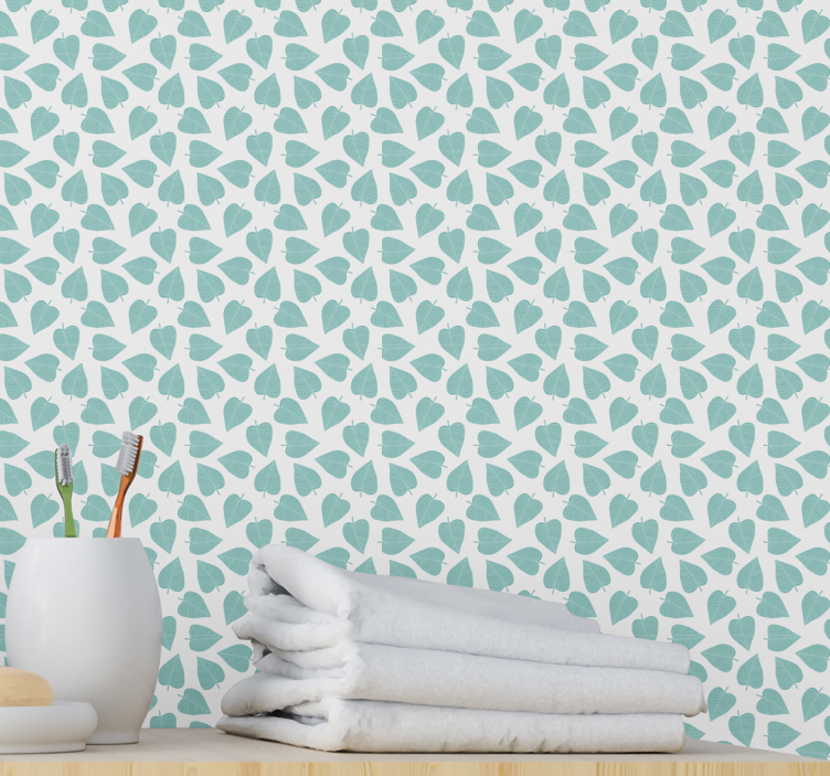 Leaf Pattern folliage wallpaper - TenStickers