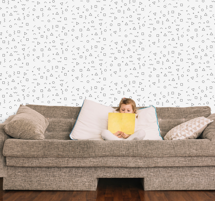 Memphis figures Childrens Wallpaper - TenStickers