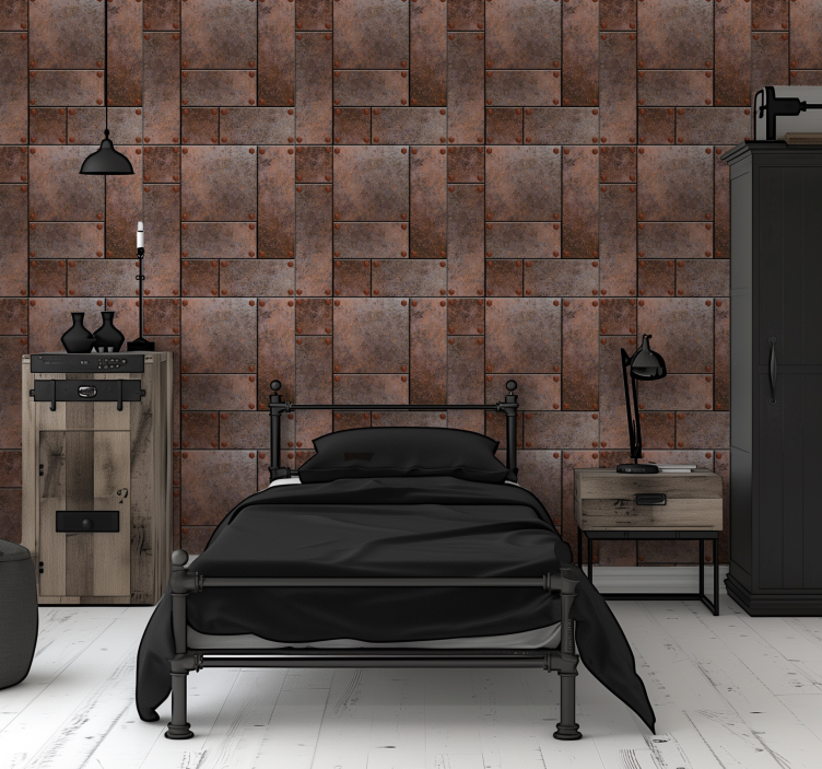 metal plates Teens wallpaper - TenStickers