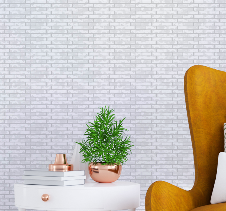 Minimalist Brick brick wallpaper - TenStickers