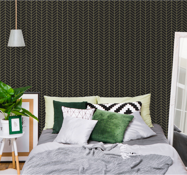 Modern Arrow Pattern geometric wallpaper - TenStickers