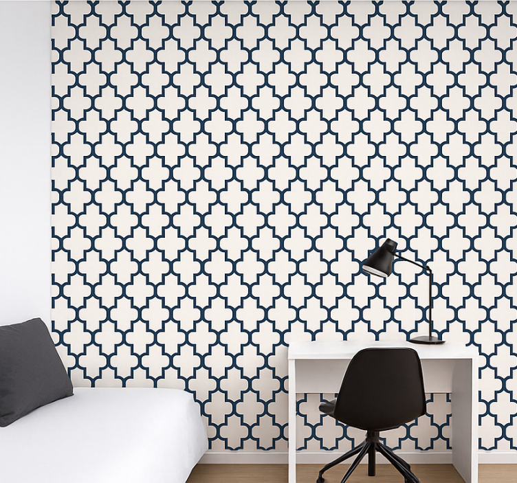 Modern geometric design teenager wallpaper - TenStickers