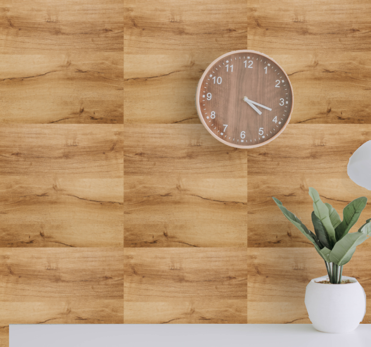 Natural simple pattern wood wallpaper - TenStickers
