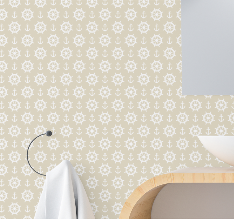 Nautical Motif Design tile wallpaper - TenStickers