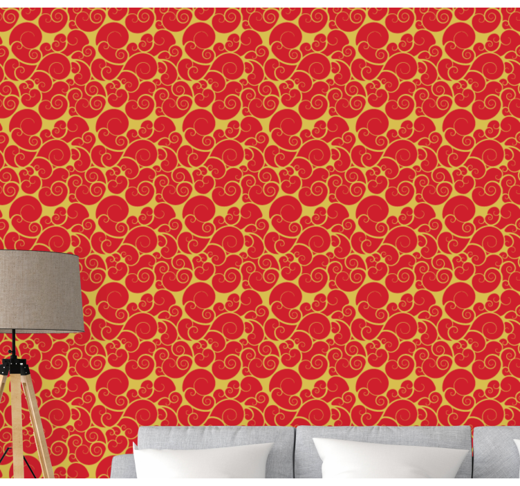 Ornate Swirls Pattern tile wallpaper - TenStickers
