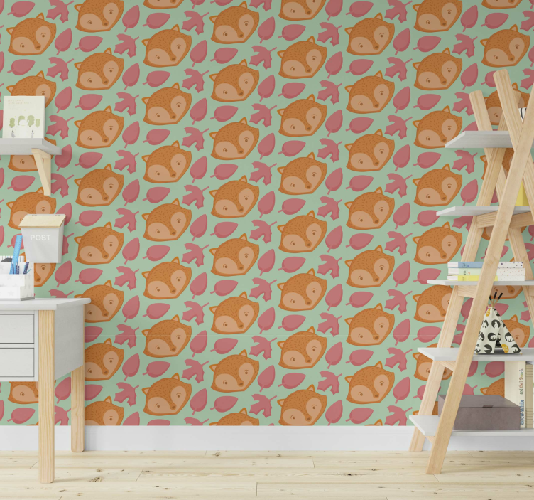 Playful Fish Pattern animal wallpaper - TenStickers