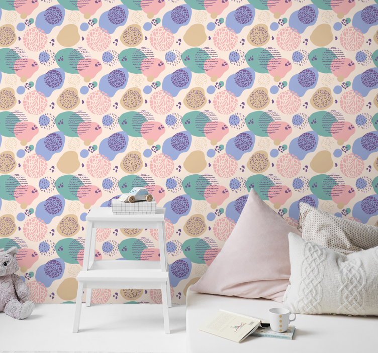 Polka Texture Blend dot wallpaper - TenStickers